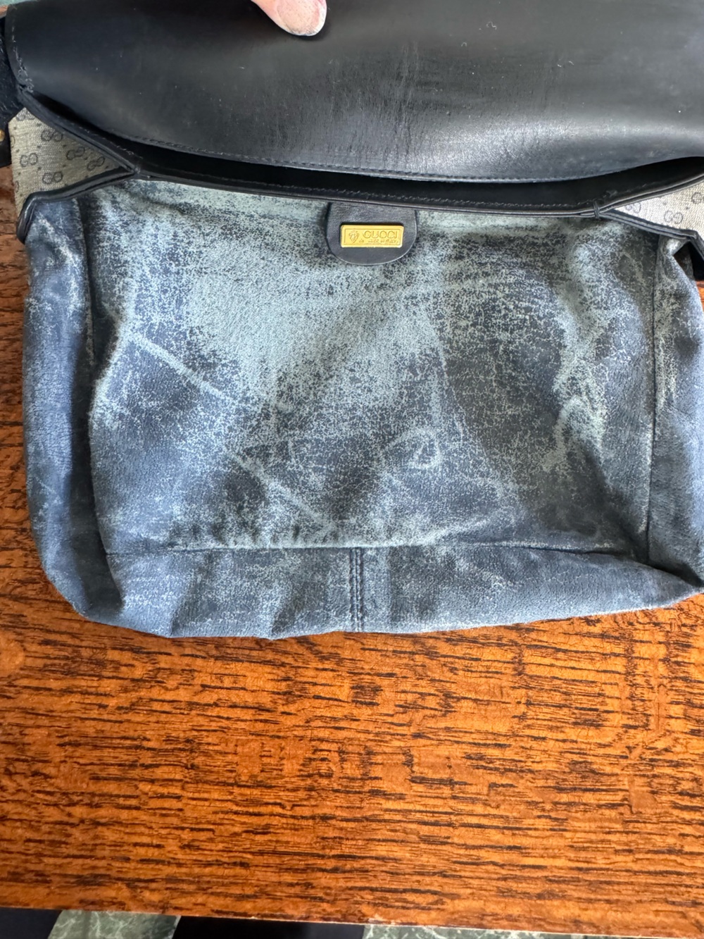 Gucci Vintage Micro GG Monogram Messenger Shoulder/Crossbody Bag with COA - Picture 12 of 14
